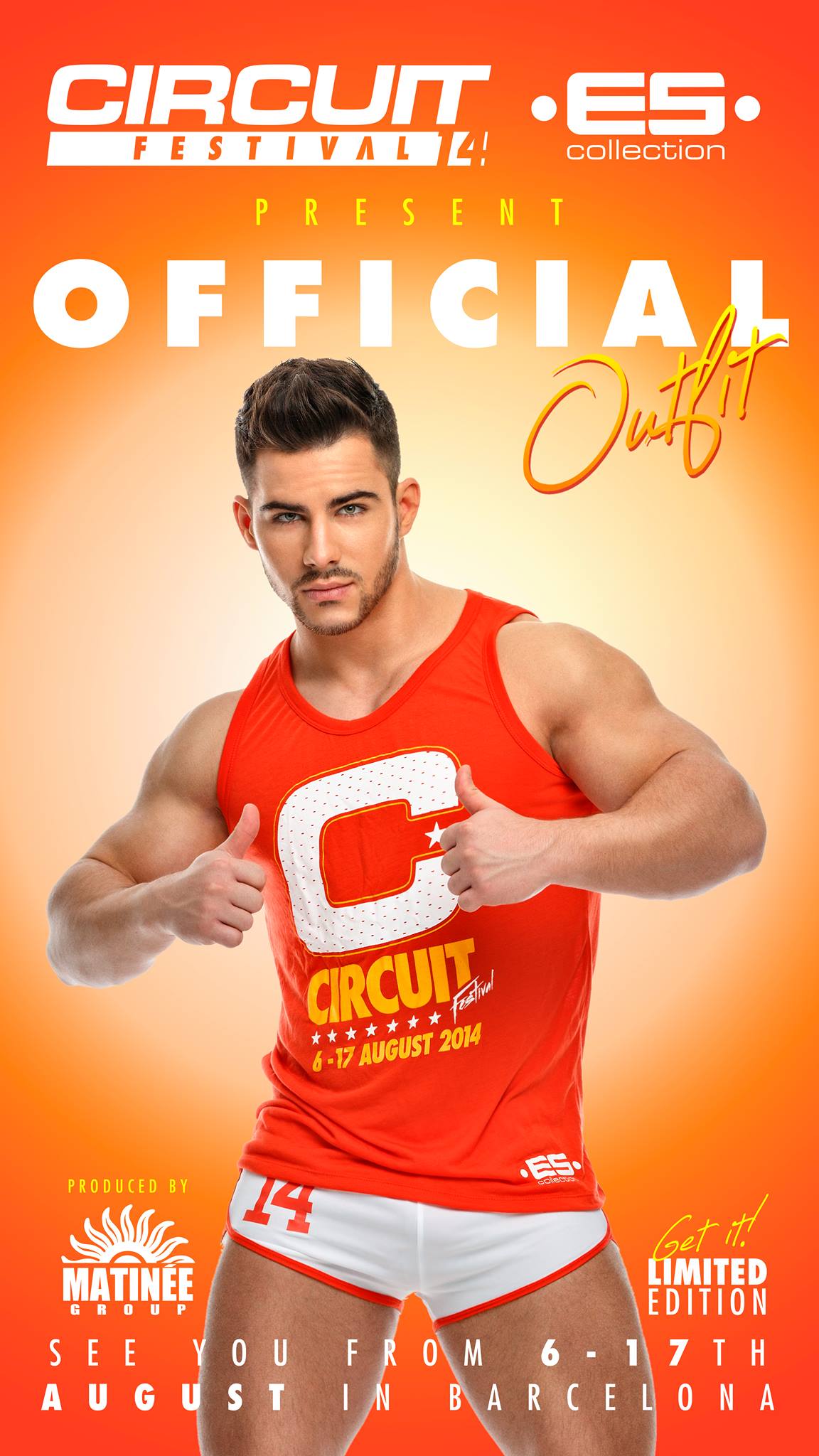Roman Dawidoff for the 2014 Circuit Festival in Barcelona sponsored by Manhunt.