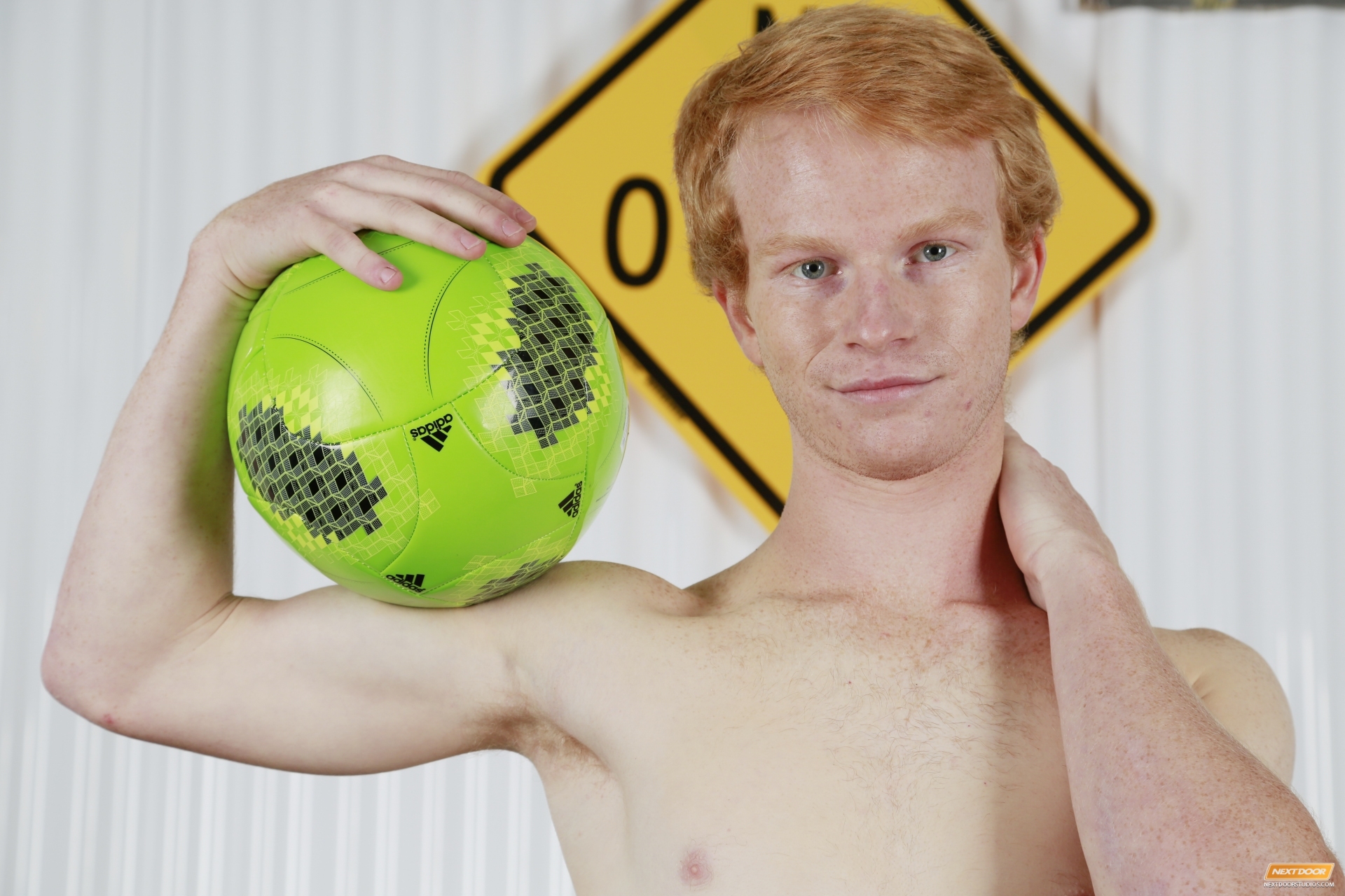 Colby Klein and Caleb Reece have a threesome with hot ginger boy slut Jacob A in Soccer Pals by gay porn site Next Door Twink.