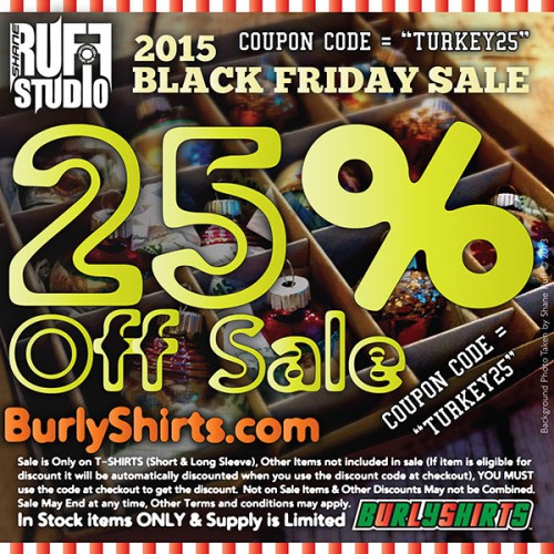 Burly Shirts, Sale, Discount, Promo Code, Black Friday