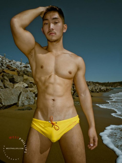Eric East, Asian, Model, Underwear, Andrew Christian, Naked, Sexy, Nude, Ass, Bulge, Muscle