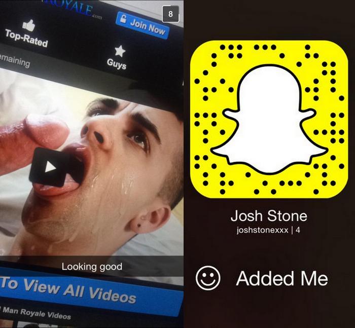 Josh Stone Gay Porn Star Snapchat.