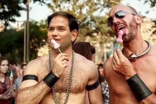 Marco Rubio, Gay, Gay Porn, Nude, Naked, Scandal, Penis, Billboard, Alabama, Hacker,