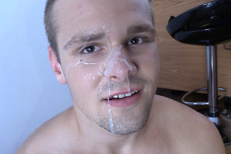 Debt Dandy: This Hot Guy Owes, Hence The Cum On His Face. 